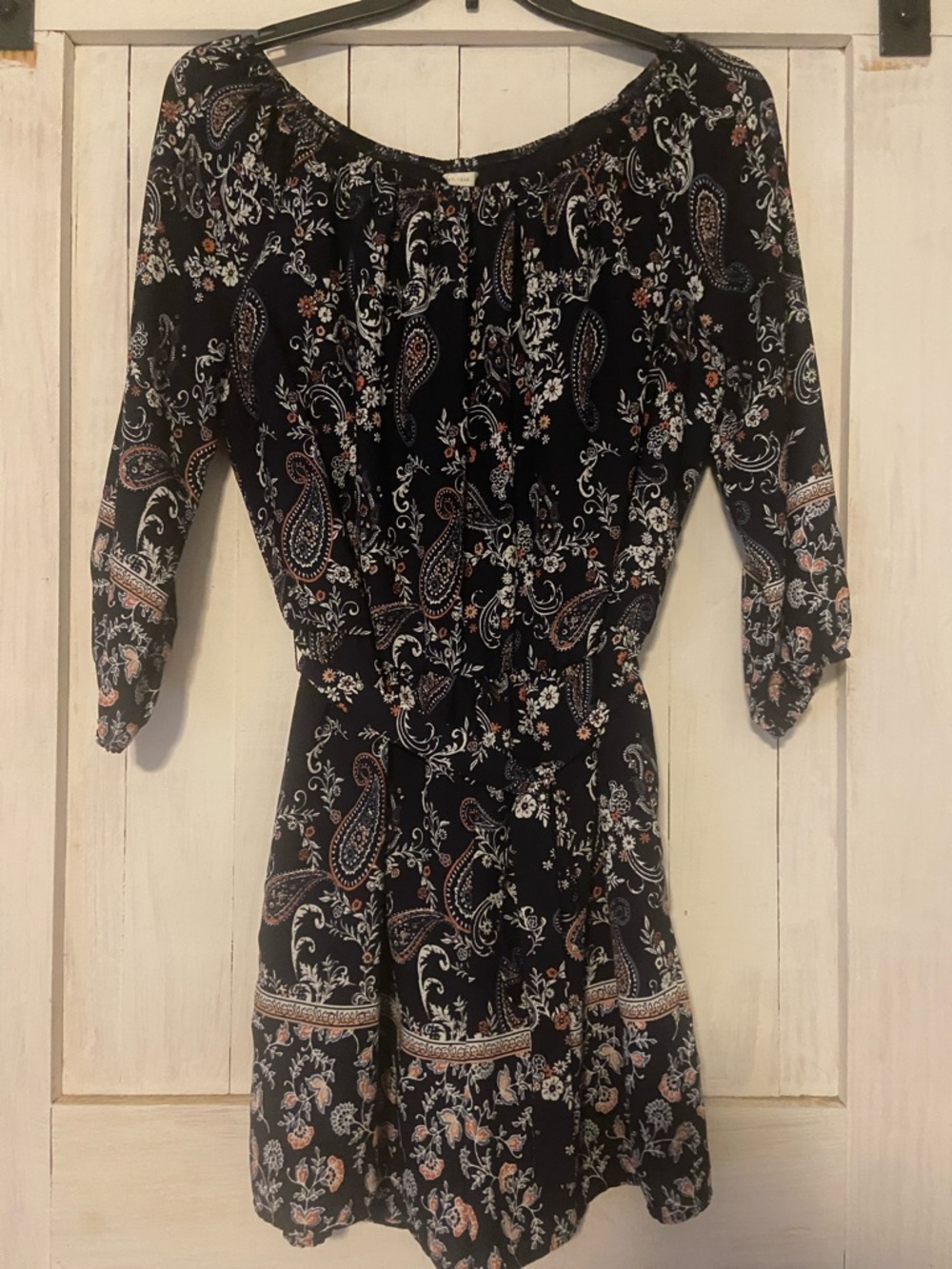 Cato Navy Paisley Floral Women's Romper
